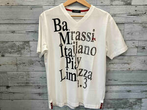 barassi MILANO バラシ 半袖Tシャツ Vネック ホワイト 48 XLサイズ 9250-2554 IT