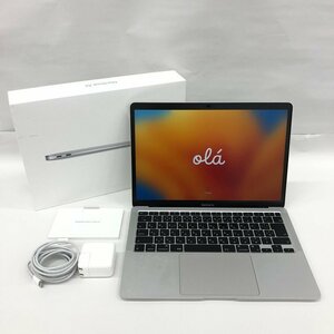 Apple　MacBook Air　A2337　M1/2020　8GB　512GB　Ventura　シルバー　初期化済み　付属品　箱付き【CEAO6008】