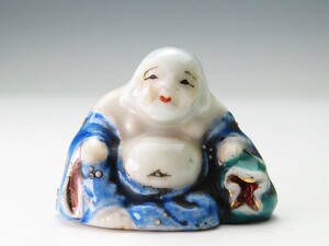 【8067】明治期　伊万里　布袋　置物　①（初品・買取品）