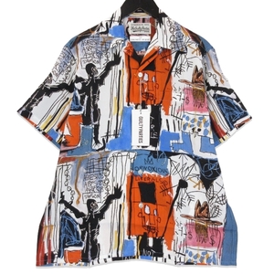 未使用 WACKO MARIA ワコマリア 半袖アロハシャツ BASQUIAT-WM-HI06 JEAN MICHEL BASQUIAT/ S/S HAWAIIAN マルチ XS タグ付き 71010497