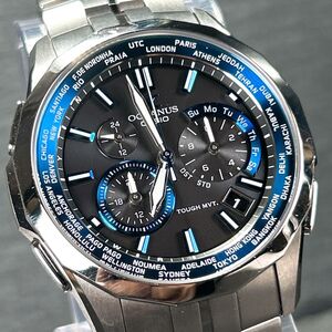 美品 CASIO カシオ OCEANUS オシアナス マンタ 腕時計 OCW-S1400-1AJF 電波ソーラー タフソーラー チタン マルチバンド6 メンズ 動作確認済