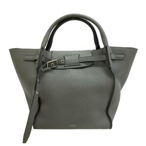 CELINE/セリーヌ ビッグバッグ スモール 2WAY ショルダーバッグ レザー ハンドバッグ グレー レディース ブランド