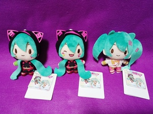 初音ミクシリーズふわぷちマスコット“初音ミク”～ライブVer.～　全３種セット【新品・タグ付き】バラ不可