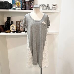 sacai luck/tops/flower/gray/White/ladies/サカイラック/トップス/花柄/グレー/ホワイト/レディース