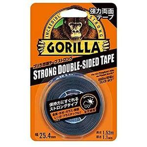 KURE(呉工業) Gorilla Glue ゴリラ強力両面テープ ストロング 25.4mm×1.52m ブラッ