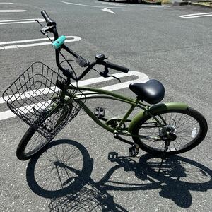 ［中古・美品］　ビーチクルーザー　自転車　24インチ　店舗引き渡し可　エーワン湖西店