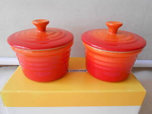 ★Le Creuset/ル・クルーゼ ラムカン S フタ付き 2個セット 耐熱