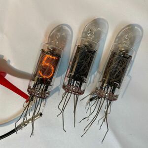 ニキシー管 日立 CD81 3個 点灯確認済み 中古 nixie tube