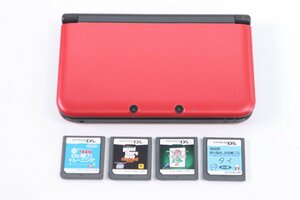 NINTENDO 任天堂 ニンテンドー 3DS LL レッド 本体 ゲーム機 ソフト グランドセフトオート 等 おもちゃ 通電未確認 ジャンク品 2154-SM