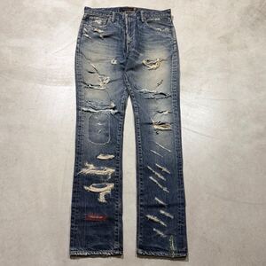 UNDERCOVER 2005SS but beautiful Ⅱ Archive 60 Denim rare 00s pants 85 distressed アンダーカバー but期 アーカイブ 60 デニム パンツ