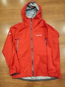 モンベルmont-bell ストームクルーザージャケット ブラック GORE-TEX ゴアテックス アウトドアレインウェア1128531 XLサイズ