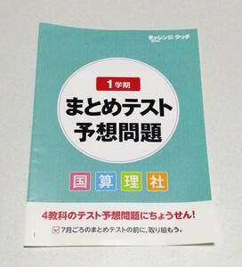 【即決あり】進研ゼミ・チャレンジタッチ６年生・１学期まとめテスト予想問題、国語・理科・算数・社会★中学受験・問題集