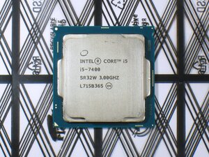 【中古】Intel CPU Core i5 7400 SR32W 3.0GHz CPU本体のみ