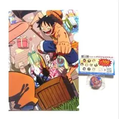 ☆新品・未使用☆くら寿司×『ONE PIECE』クリアファイル&マグネット