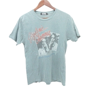 ヒステリックグラマー HYSTERIC GLAMOUR 美品 Tシャツ 半袖 ガール プリント トップス カットソー Mサイズ エメラルド グリーン メンズ