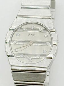 [ML11301]稼働品！PIAGET ピアジェ　ポロ　18k 金無垢　レディース　腕時計　クォーツ　総重量約106.8g ダイヤ