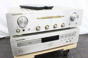 【行董】marantz マランツ オーディオ 2点 セット SACDプレーヤー/SA7001 アンプ/PM6001 2008年製 リモコン 取扱説明書 AZ730BPT90