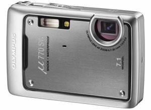 OLYMPUS 防水デジタルカメラ μ770SW (ミュー) ダークシルバー(中古品)