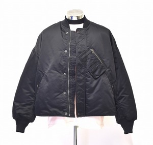 FACETASM（ファセッタズム）CROPPED MA-1 JACKET ボンバー ジャケット クロップド ミリタリーフライト ジャンパー ブルゾン パテッド 中綿