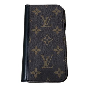 ルイ・ヴィトン LOUIS VUITTON iPhone 15PRO ケース M82891 総柄 レザー・PVC その他小物 ユニセックス 中古