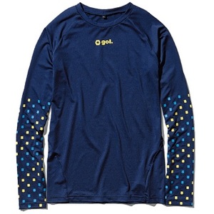 SALE! メール便可能! gol (ゴル) インナー シャツ NAVY (M) G345-220 | アンダー長袖 吸汗 速乾 soccer futsal サッカー フットサル セール