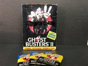 【 値下げ ! 】 ゴーストバスターズ2 ステッカー&バブルガム ボックスセット ビンテージ GHOST BUSTERS II STICKER&BUBBLE GUM 管V2