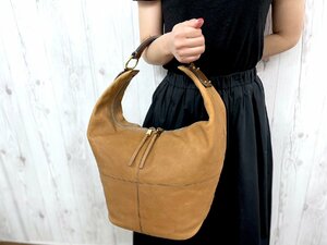 極美品 CELINE セリーヌ ハンドバッグ ショルダーバッグ バッグ レザー 茶系 A4収納可 72381Y