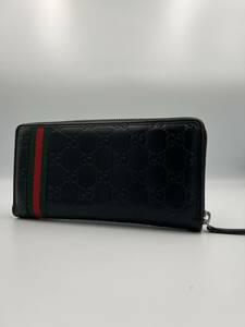 【美品】GUCCI グッチ　ラウンドファスナー長財布