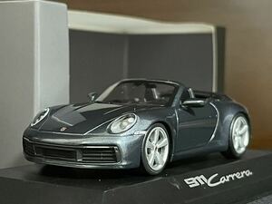 1/43 特注 ミニチャンプス ポルシェ 911(992) カレラ カブリオレ ブルー Minichamps Porsche 911(992) Carrera Cabriolet 2019 biscay blue