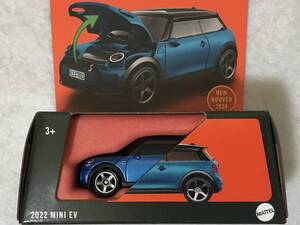 マッチボックス 2022 MINI EV 青メタ MATCHBOX ミニ MOVING PARTS ムービングパーツ ボンネット開閉 ミニクーパー クーパー COOPER 未開封