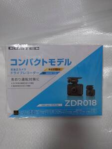 送料無料、新品未開封 コムテック ZDR018 ドライブレコーダー 前後2カメラ 