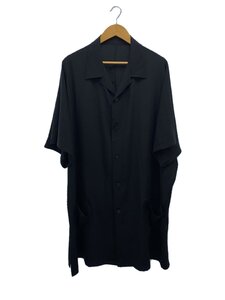 yohji yamamoto POUR HOMME◆半袖シャツ/3/-/BLK/HS-B64-500