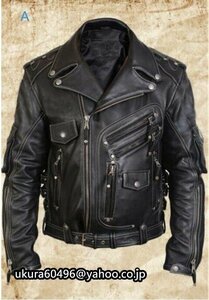 上質レザージャケット メンズ ライダースジャケット 革ジャン 皮ジャンバイクジャケット ジャケット オシャレ S~5XL