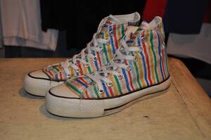 ユーズド 80年代 CONVERSE ALLSTAR コンバース オールスター ラメ ストライプ MADE IN USA 