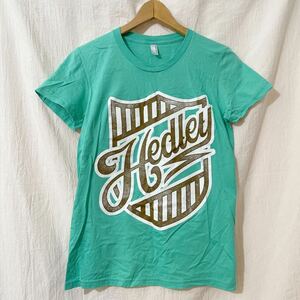 ヘドリー Hedley Tシャツ ライブ T ロック レディース L ミドリ系 American Apparel