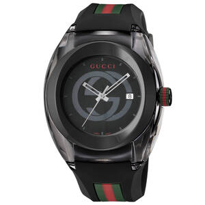 ◆GUCCI グッチ◆ 腕時計 時計 45mm メンズ アウトレット ブラック クォーツ 送料無料 YA137107A SYNC シンク