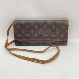 746776/ルイ ヴィトン ポシェットツインGM ブラウン モノグラム キャンバス 中古 LOUIS VUITTON ヴィンテージ ロゴ 茶色