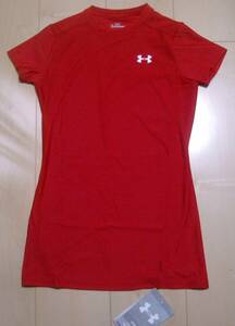 新品★UNDER ARMOUR(アンダーアーマー)★レディース UA HGコンプレッションSS WCM3691 赤★半袖コンプレッションTシャツ★赤★サイズＳＭ