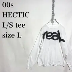 00s HECTIC ヘクティク　ロンTシャツ スプレー　real 古着 L