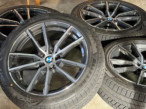 □ BMW 純正 18インチホイール 5-112 7.5J IS25 BS ブリザック VRX3 225/45R18 23年 9分山！！ G20 G21 3シリーズ Vスポーク 丘 T-1664 ★