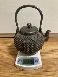 茶道具 煎茶道具 鉄瓶 銀瓶 急須 湯沸 純銀製 時代物　骨董品　715g