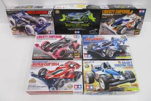 T0204-8A/ TAMIYA タミヤ ミニ四駆 7点 まとめ 未組立 組立済み ジャパンカップ2014 エアロアバンテ リバティーエンペラー 等