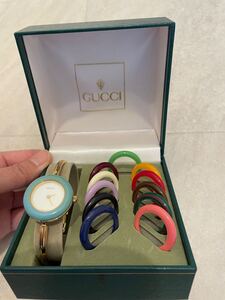 GUCCI☆チェンジベゼル腕時計☆バングルウォッチ