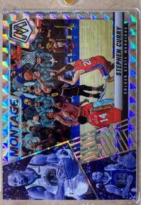 2021-22 Panini Mosaic Stephen Curry montage silver prizm ステフィン・カリー