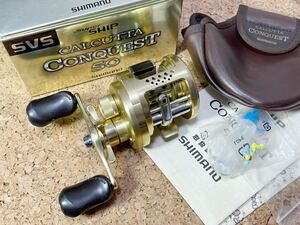 ★即決！稀少 シマノ 01 カルカッタ コンクエスト 50 美品！渓流ベイトフィネスに 機関好調 Shimano CULCUTTA CONQEST 箱・袋付き★