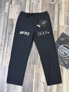 入手困難 美品 #FR2 GOLF エフアールツーゴルフ パンツ ゴルフパンツ ストレッチナイロン 黒 ブラック Lサイズ オーバーサイズ