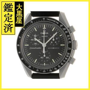 SWATCH スウォッチ ムーンスウォッチ MISSION TO THE MOON S033M100 ブラック文字盤 クォーツ【472】SJ