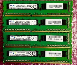 W253☆ SAMSUNG DDR3L PC3L-12800E-11-12-D1 4GB ×4 計16GB デスクトップ用メモリ Memory メモリー 動作確認済み