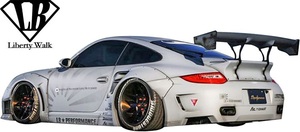 【M’s】ポルシェ911 997 (2004y-2011y) LB リヤバンパー ／／ FRP Liberty Walk リバティーウォーク エアロパーツ リア バンパー