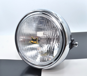 ゼファー750 180Φ LED ガラス レンズ ライト メッキケース マーシャル エンブレム付き シビエ ゼファー400 ジェイド Z250FT XJR400 BEET